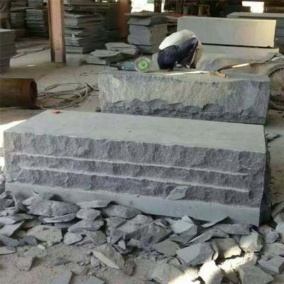 花崗巖青石廠家專業加工 火燒面、荔枝面、冰裂紋碎拼與干掛地鋪應用